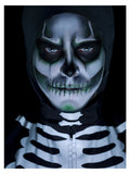Smiffys Make-Up FX, GID Skeleton Kit, Grease, Blac Dress Loud