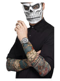 Day of the Dead Tattoo Sleeve, Multi-Coloured Dress Loud