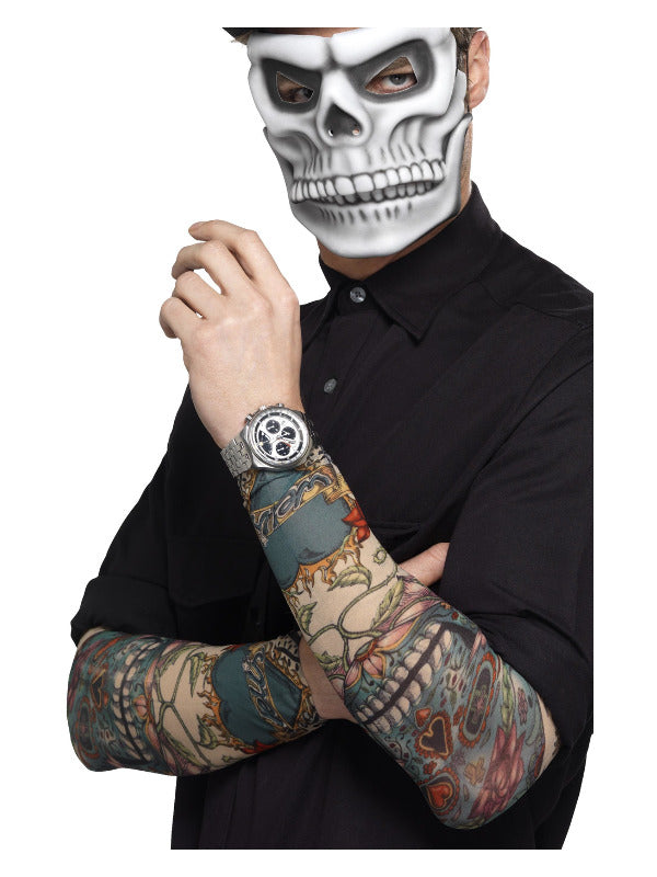 Day of the Dead Tattoo Sleeve, Multi-Coloured Dress Loud