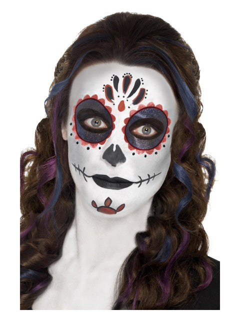 Smiffys Make-Up FX, Day of the Dead Kit, Aqua, Dress Loud