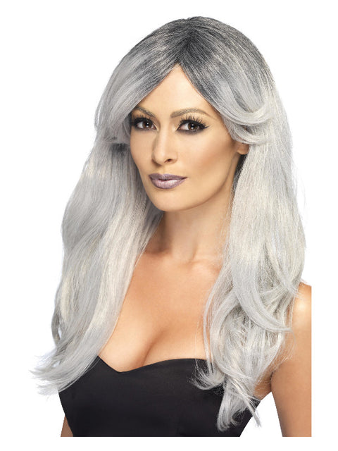 Ghostly Glamour Wig, Grey Dress Loud