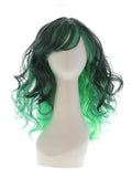Ombre Wig, Bewitching, Green & Black Dress Loud