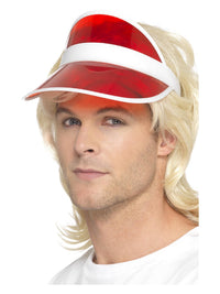 80s Sun Visor, Red Dress Loud