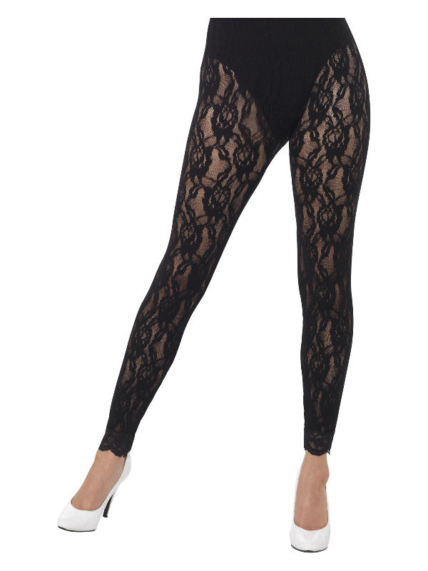 80s Lace Leggings, Black Dress Loud
