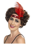 Flapper Headband, Red Dress Loud