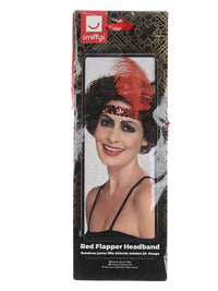 Flapper Headband, Red Dress Loud