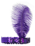 Flapper Headband, Purple Dress Loud