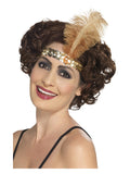 Flapper Headband, Gold Dress Loud