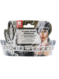 Flapper Headband, Silver Dress Loud