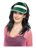 80s Sun Visor, Green Dress Loud