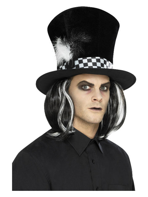 Dark Tea Party Top Hat, Black Dress Loud