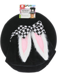Tea Party March Hare Top Hat, Black & White Dress Loud