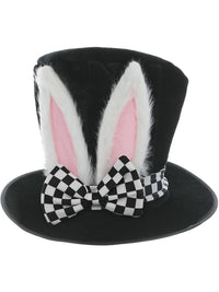Tea Party March Hare Top Hat, Black & White Dress Loud
