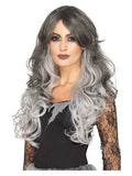 Deluxe Gothic Bride Wig, Grey Dress Loud