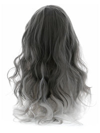 Deluxe Gothic Bride Wig, Grey Dress Loud