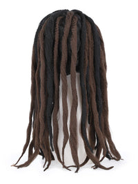 Deluxe Voodoo Dreadlock Wig, Brown & Black Dress Loud