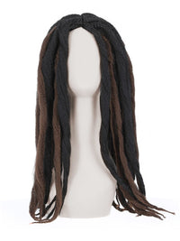 Deluxe Voodoo Dreadlock Wig, Brown & Black Dress Loud