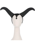 Demonic Queen Horns, on Headband, Black Dress Loud