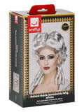 Deluxe Marie Antoinette Wig, White Dress Loud