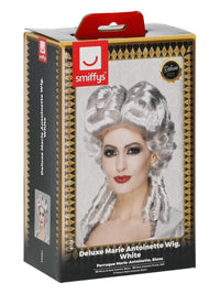 Deluxe Marie Antoinette Wig, White Dress Loud