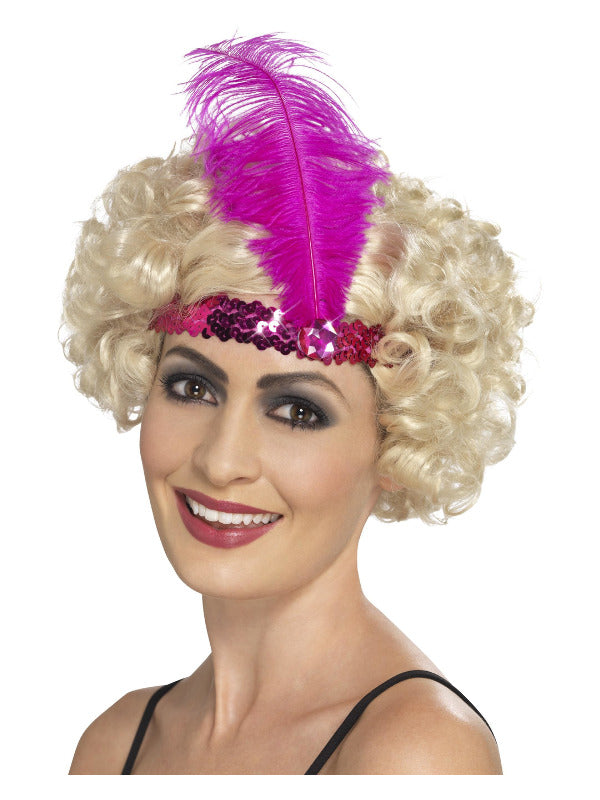 Flapper Headband, Pink Dress Loud