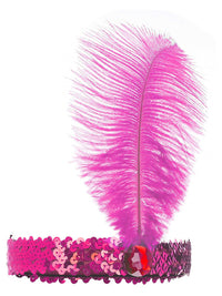 Flapper Headband, Pink Dress Loud