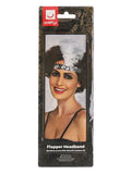 Flapper Headband, Silver Dress Loud
