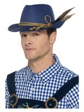 Authentic Bavarian Festival Hat, Blue Dress Loud