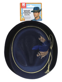 Authentic Bavarian Festival Hat, Blue Dress Loud