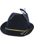 Authentic Bavarian Festival Hat, Blue Dress Loud