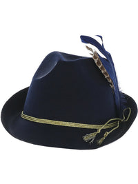 Authentic Bavarian Festival Hat, Blue Dress Loud