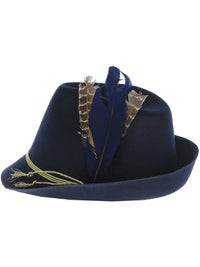 Authentic Bavarian Festival Hat, Blue Dress Loud