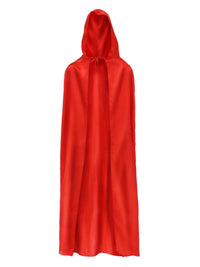 Satin Hooded Cape, Red Dress Loud