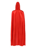 Satin Hooded Cape, Red Dress Loud