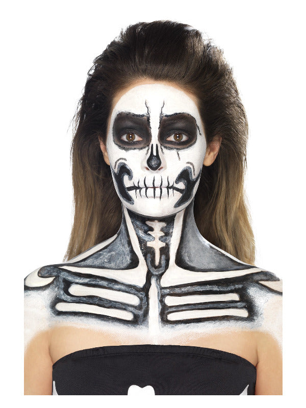 Smiffys Make-Up FX, Skeleton Liquid Latex Kit, Dress Loud