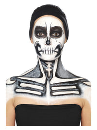 Smiffys Make-Up FX, Skeleton Liquid Latex Kit, Dress Loud