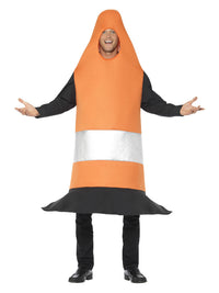 Traffic Cone Costume, Orange Dress Loud
