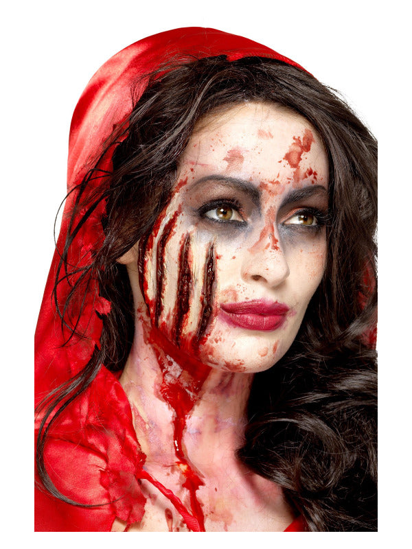 Smiffys Make-Up FX, Latex Claw Wound Scar, Red Dress Loud