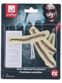 Smiffys Make-Up FX, Latex Claw Wound Scar, Red Dress Loud