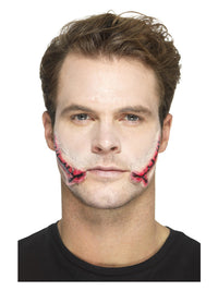 Smiffys Make-Up FX, Latex Stitched Smile Wounds, R Dress Loud