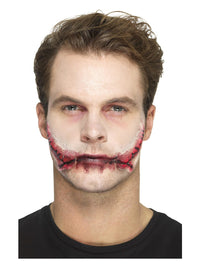 Smiffys Make-Up FX, Latex Stitched Smile Wounds, R Dress Loud