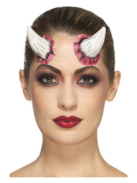Smiffys Make-Up FX, Latex Devil Horn Prosthetics, Dress Loud