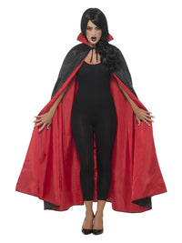 Reversible Vampire Cape, Black & Red Dress Loud