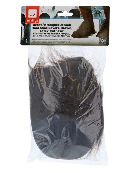 Beast / Krampus Demon Hoof Shoe Covers, Brown
