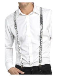 Sequin Braces, Silver Dress Loud