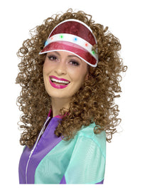 80s Light Up Visor, Pink