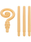 Extendable Crozier Staff, Gold Dress Loud