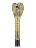 Voodoo Walking Stick Cane, with Snake Head Dress Loud