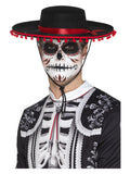 Day of the Dead Senor Hat, Black & Red Dress Loud