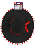 Day of the Dead Senor Hat, Black & Red Dress Loud